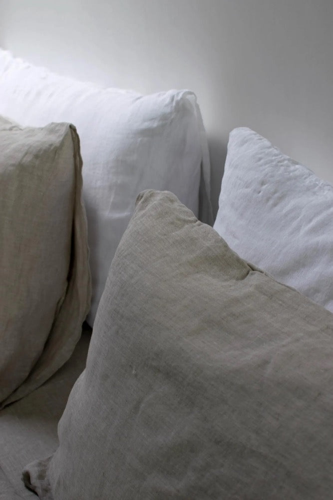 European Flax Linen Bed Sheet Set: 180 gsm Medium Weight