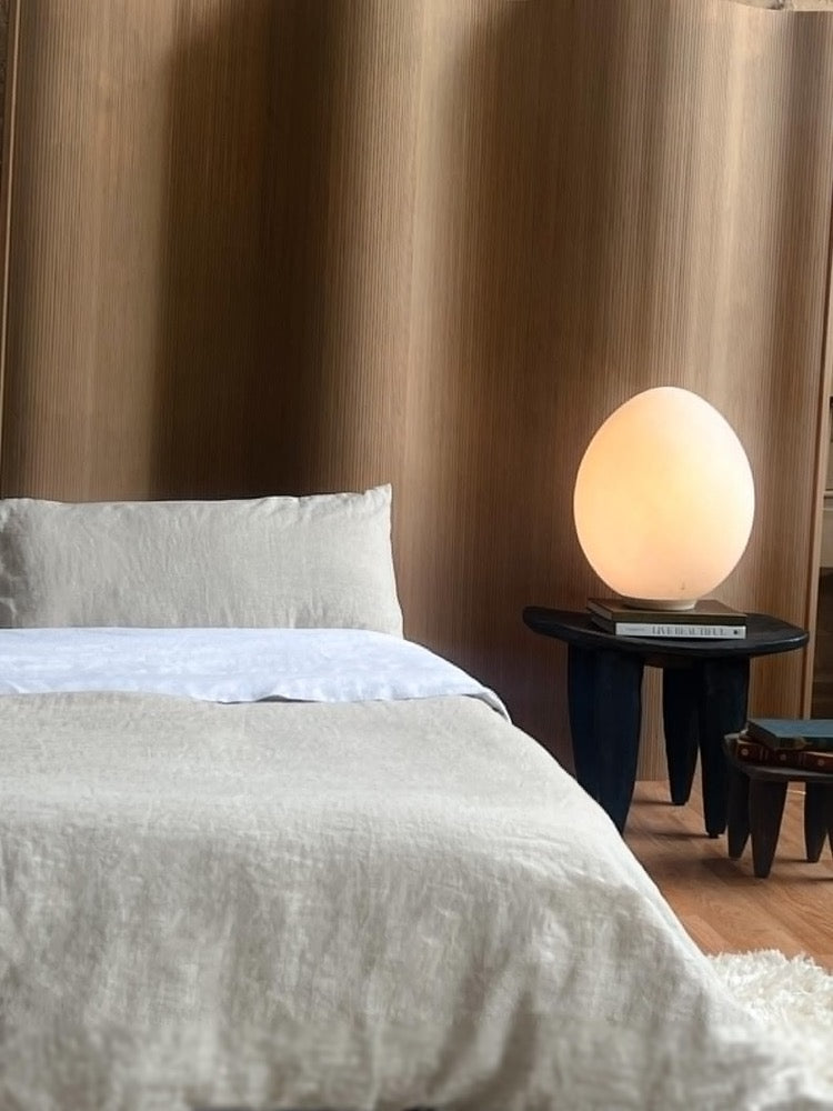 European Flax Linen Duvet Cover Set: Natural 180 GSM